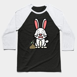 Funny bunny smells stinky poo poo Baseball T-Shirt